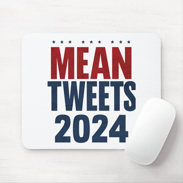 Tapis De Souris Moyenne Tweets 2024 Trump élection drôle (Avec souris)