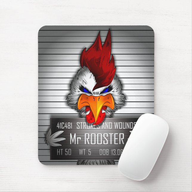 Tapis De Souris Mr Rooster Mouse Pad (With Mouse)