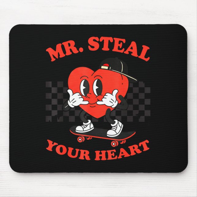 Tapis De Souris Mr Steal Your Heart For Boys Toddlers Valentine's  (Devant)