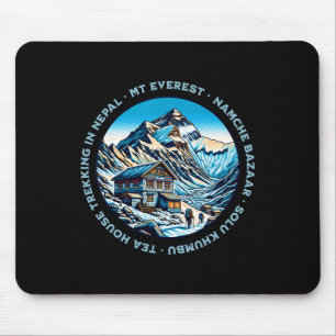 Tapis De Souris Mt Everest Namche Bazaar Maison de Thé Randonnée N