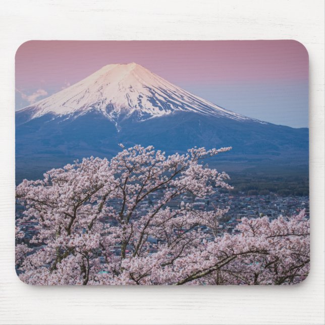 Tapis De Souris Mt Fuji et fleurs de cerisier (Devant)
