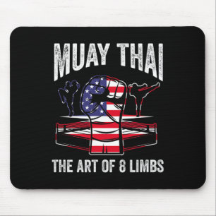 Tapis De Souris Muay Thai Art Tha des 8 Membres Combattant Arts Ma