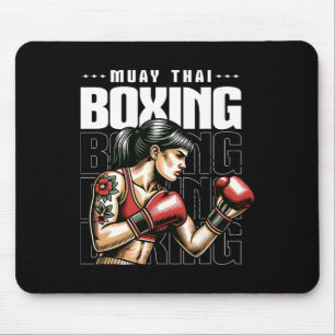 Tapis De Souris Muay Thai Female Fighale Mixed martial art Arts ma