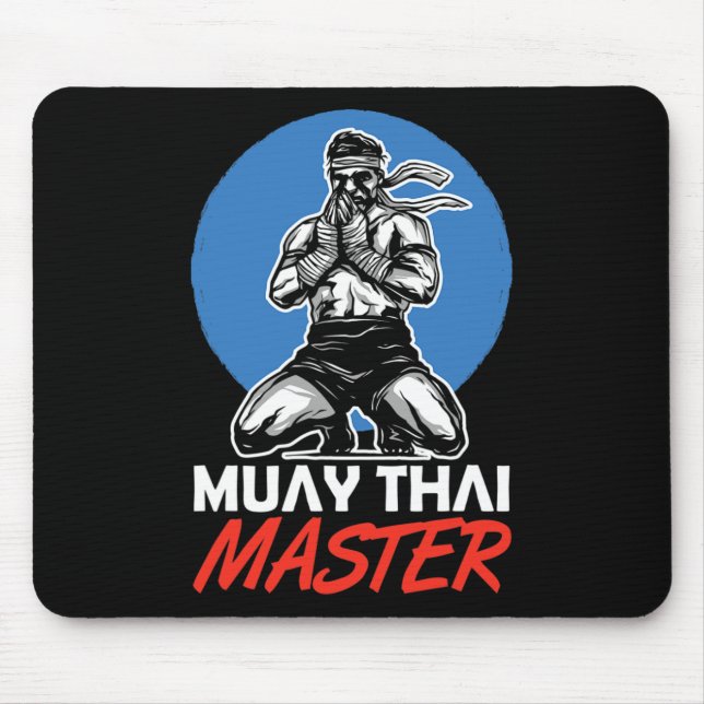 Tapis De Souris Muay Thai Master Hobby Martial Arts Boxing Fighter (Devant)