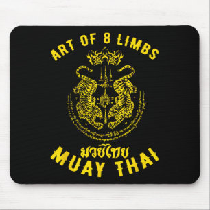 Tapis De Souris Muay Thai Mma Tigre Art Des 8 Membres Kickboxing _