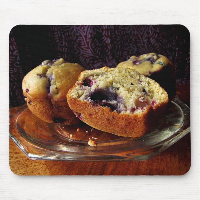 Tapis De Souris Muffins aux bleuets (Devant)