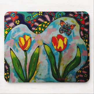 Tapis De Souris Muismat "Flower-Art"