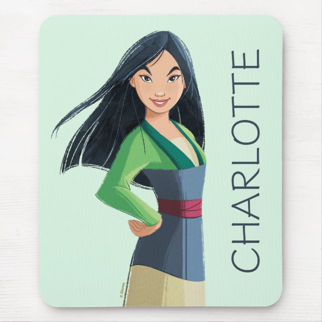 Tapis De Souris Mulan Courage à chaque étape (Devant)