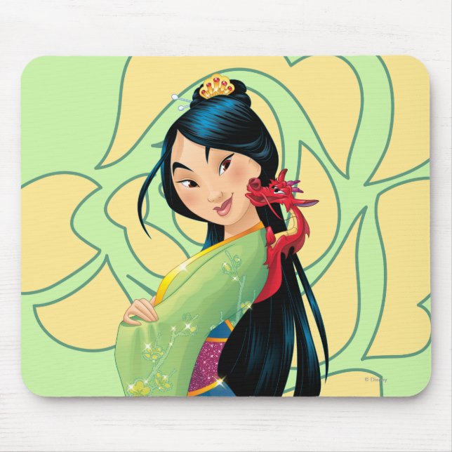Tapis De Souris Mulan et Mushu (Devant)