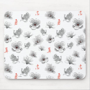 Tapis De Souris Mulan "Loyal Brave True" Fleur & Motif d'esprit