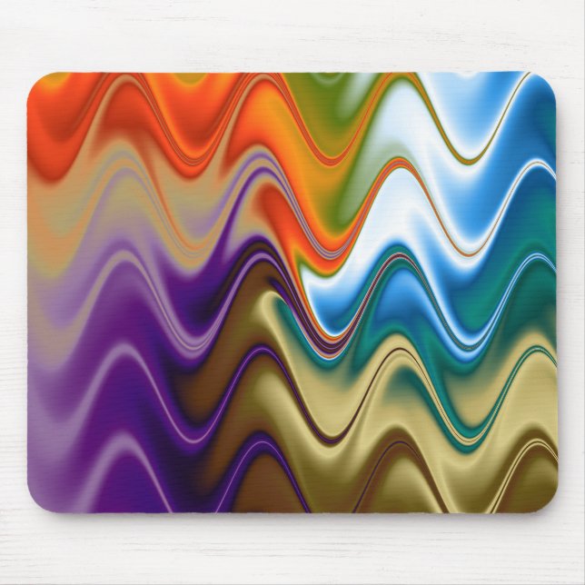 Tapis De Souris Multicolor Abstrait (Devant)