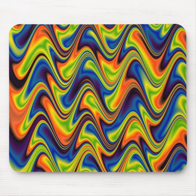 Tapis De Souris Multicolor Abstrait (Devant)