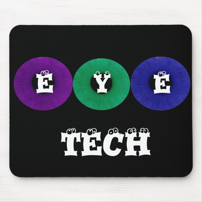 Tapis de souris multicolore de "technologie (Devant)