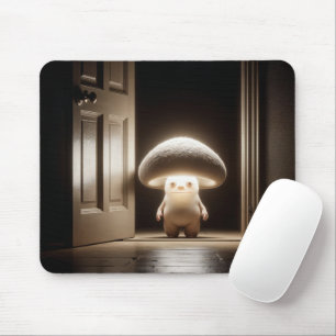 Tapis De Souris Munchkin de champignons qui brille dans une porte