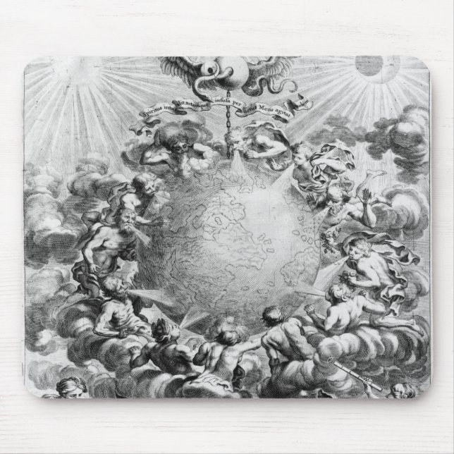 Tapis De Souris Mundus Subterraneus par Athanasius Kircher (Devant)