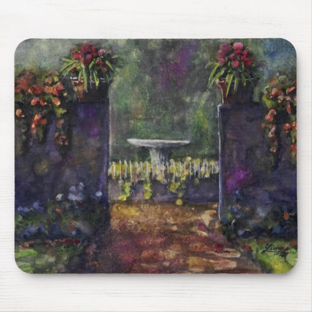 Tapis De Souris Mur de jardin d'agrément (Devant)