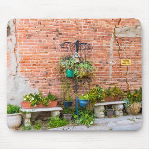 Tapis De Souris Mur en briques 6090 avec Plante