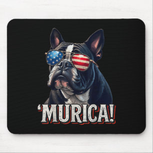 Tapis De Souris Murica Bulldog 4 juillet Drapeau américain patriot