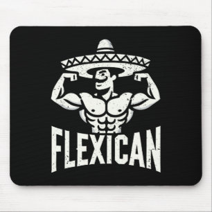 Tapis De Souris Muscle Flexique Mexicain Funny