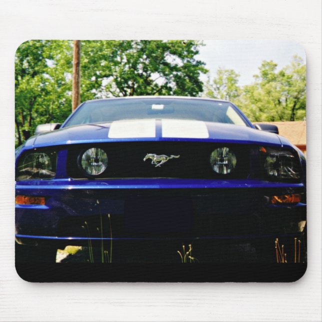 Tapis De Souris Muscle Mousepad voiture-bleu (Devant)