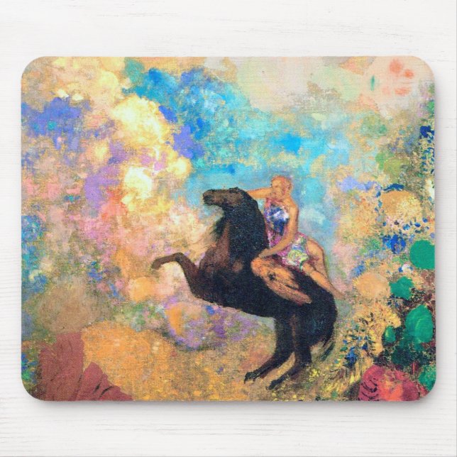 Tapis De Souris Muse sur Pegasus, Redon (Devant)