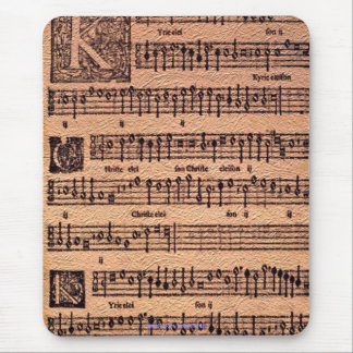 Tapis de souris musical de la feuille de chant gré