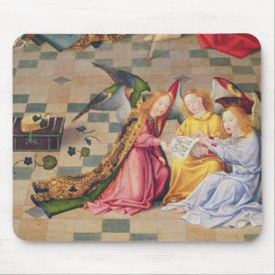 Tapis De Souris Musiciens d'ange de panneau droit de retable
