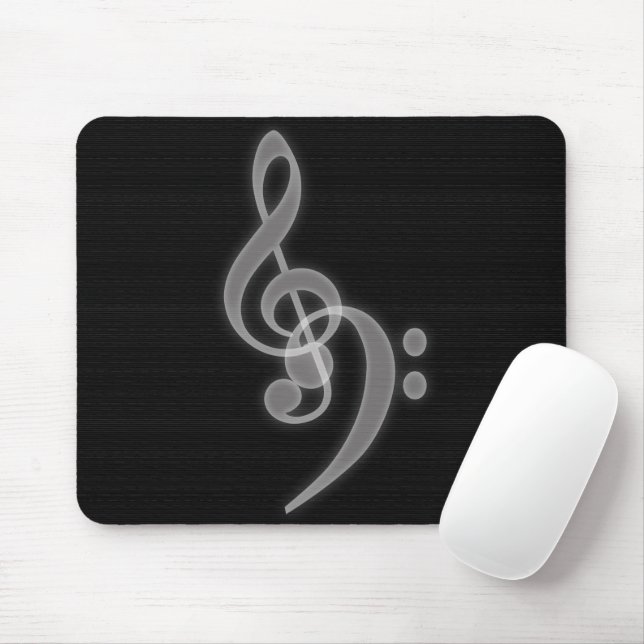 Tapis De Souris Musique - Arbre et Basse Clé de Souris (Avec souris)