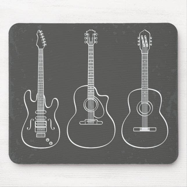 Tapis De Souris Musique de groupe trio de guitare (Devant)