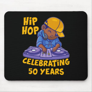 Tapis De Souris Musique Hip hop 50e Anniversaire Histoire noire Dj