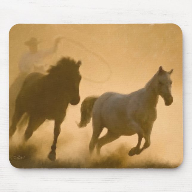 Tapis De Souris Mustang Roundup (Devant)