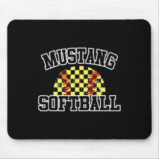 Tapis De Souris Mustangs Softll Mom Mustangs School Spirit Sports 