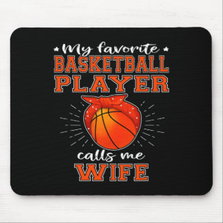 Tapis De Souris My Favorite Sketll Player Calls Me Wife - Sport Sp