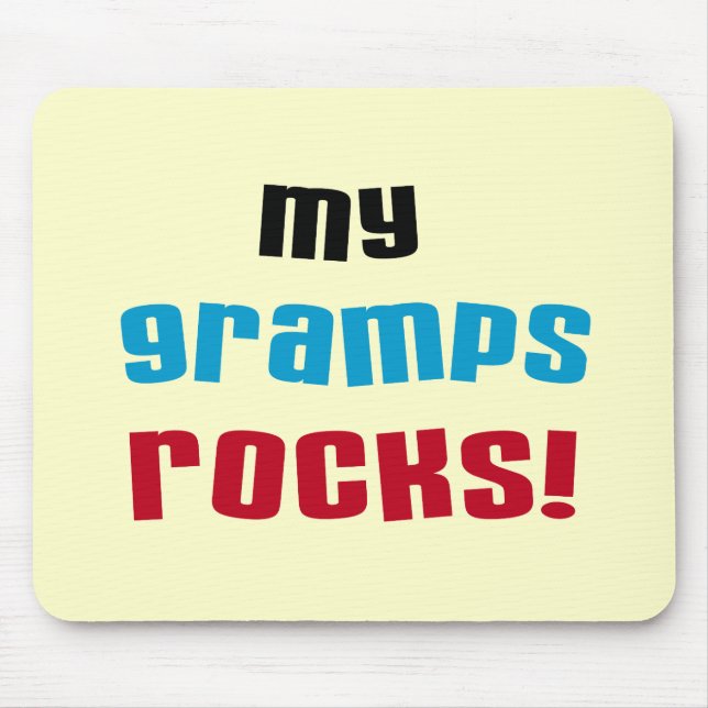 Tapis De Souris My Gramps Rocks T-shirts et cadeaux (Devant)