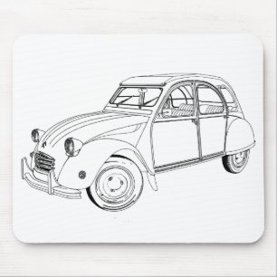 Tapis De Souris My loved car : Citroën 2 CV