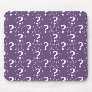 Tapis De Souris Mystère question marque énigme puzzle violet