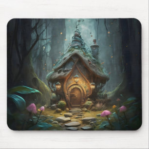 Tapis De Souris "Mystical Gnome Cottage : Whimsical Mushroom Haven