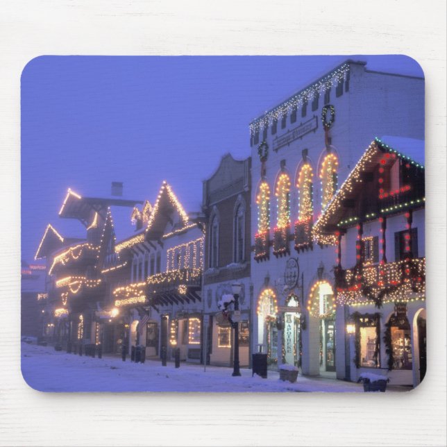 Tapis De Souris NA, USA, Washington, Leavenworth. Rue principale (Devant)