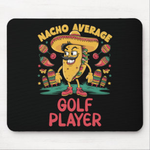 Tapis De Souris Nacho Lecteur De Golf Moyen Cinco De Mayo Fu Mexic