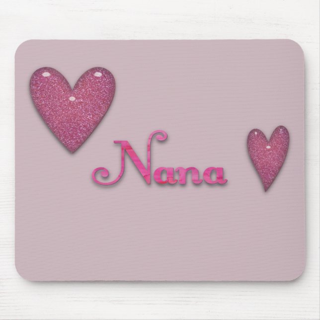 Tapis De Souris Nana aux coeurs (Devant)
