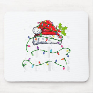 Tapis De Souris Nana Claus Lumières Noël Pyjama Famille Correspond