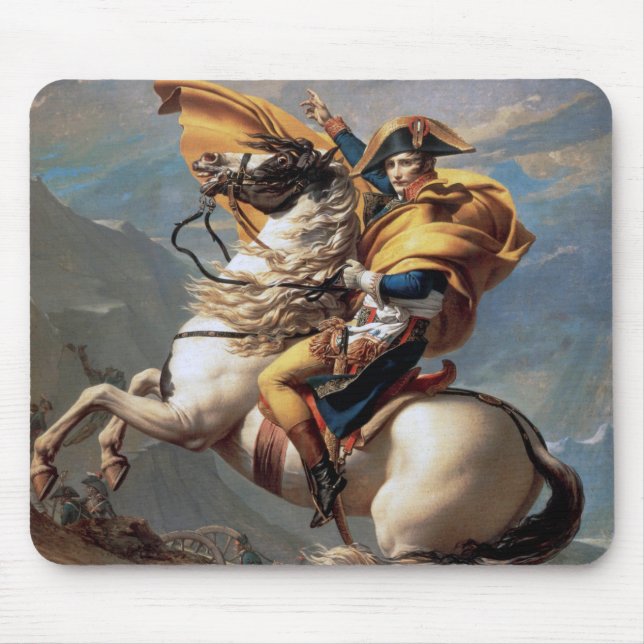 Tapis De Souris Napoléon Traversant les Alpes, Jacques-Louis David (Devant)