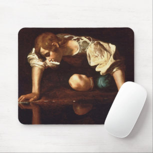 Tapis De Souris Narcissus de Michelangelo Merisi da Caravaggio