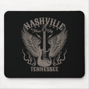 Tapis De Souris Nashville Tennessee Guitare Country Music Ville Fe