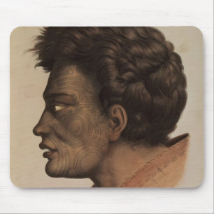 Tapis De Souris Natai, un chef maori de baie de brème, Nouvelle