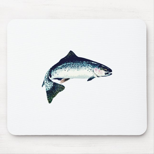 Tapis De Souris Natation de truite à tête d'acier (Devant)