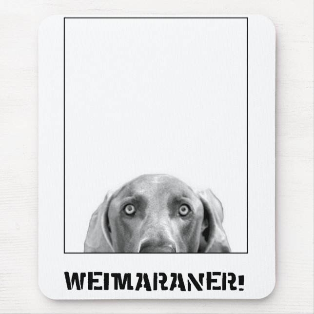 Tapis De Souris Nation de Weimaraner : Weimaraner dans une boîte ! (Devant)