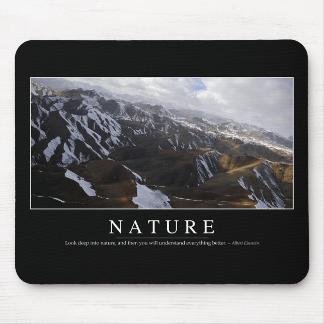 Tapis De Souris Nature : Citation inspirante (Devant)