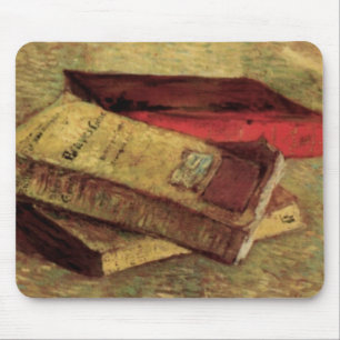 Tapis De Souris Nature morte avec trois livres de Vincent van Gogh