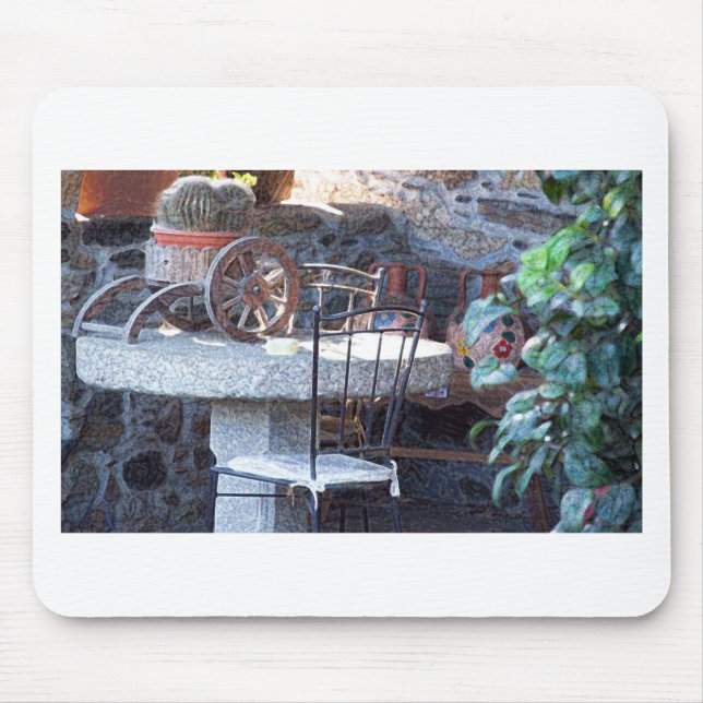 Tapis De Souris Nature morte de cactus espagnol (Devant)